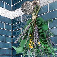 Rose Flowers Bundles for Shower Blended Dried Eucalyptus Stems for Bathing Home Decor Products for Bathrooms Cafes Restaurants Garden Study Room Bedroom favorable