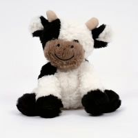 【LZ】◑☌  Mianmian família plush vaca brinquedo fofo bobo presente infantil