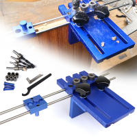 3 in 1 Woodworking Self Centering Dowelling Jig Hole Drill Guide Dowel Jig Set with Drills &amp; Depth Stop Collar Woodworking Locator Tools