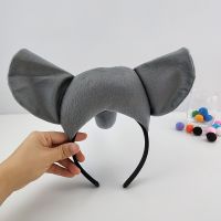 Women Teens Kids Elephant Costume Set Tutu Skirt Ears Bow Tie Tail Props Cosplay Halloween Carnival Birthday