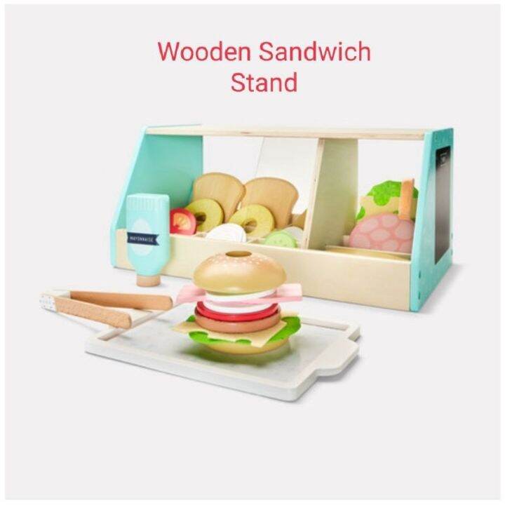 【COD】 Anko Wooden Toy Sandwich Stand Lazada PH