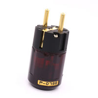 New Gold Plated P-079E power plug Eu plug Hifi Audio Connector Schuko new EUR Power plugs 2pcs