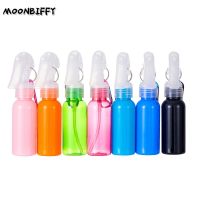 【CW】 1PC 60ml Reusable Bottle PET Spray Refillable Hand Sanitizer Holder Keychain Carrier Accessories