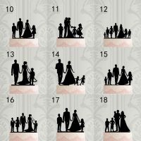 【YF】 Custom TopperPersonalized Wedding TopperBride Groom with childrenMr Mrs Anniversary