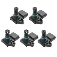 5Pcs Temperature Alarm Sensor Engine Sensor Intake Pressure Sensor for Dodge Ram 2500 3500 6.7L 4921322