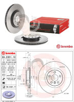 09 C351 11 จานเบรค ล้อ F (ยี่ห้อ BREMBO) รุ่น HC MINI F60 ปี 2015