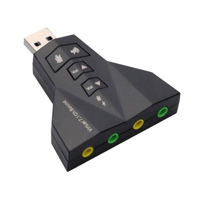 【jw】▤  7.1 USB Sound Card External Virtual Microphone Audio Interface Output
