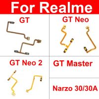 ปุ่มปรับระดับเสียงพลังงาน Flex สำหรับ Realme GT Neo2 GT Master Narzo 30 Pro 30A 5G ปุ่มด้านข้างปริมาณพลังงาน