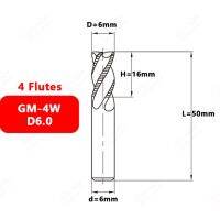 Zcc Ct Gm-4w ล็อต4ส่วนปลายตรงมีร่องขอบรูปคลื่นหยาบดอกกัด D6.0 ~ D20.0เครื่องมือตัดเครื่องตัดมิลลิ่ง Cnc สำหรับโลหะ