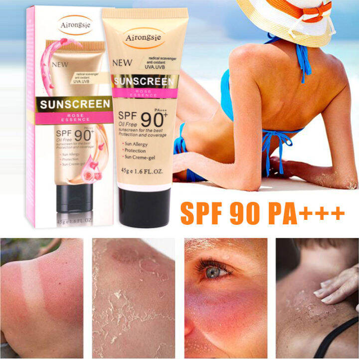 100 Authentic Effective Facial Sunscreen Cream Spf 90 Pa Protection Sunblock Lotion