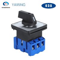 YMD11-63T On Off 690V 63A Silver Contact 3 Phase 3P Rotary Changeover Cam Selector Interruptor Isolator Disconnect Switch