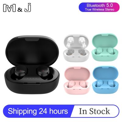 （Orange home earphone cover）ชุดหูฟังบลูทูธ A6S 5.0 TWS สำหรับ Xiaomi Airdots หูฟังเอียบัดไร้สายตัดหูฟังเสียงไมโครโฟนสำหรับ Redmi ไอโฟนหัวเหว่ย Samsung