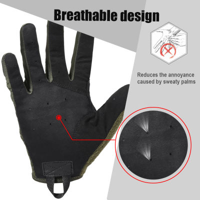 Breathable Tactical Army Gloves Driving Military Paintball Shoot Combat Touch Screen Protective Full Finger Glove Men