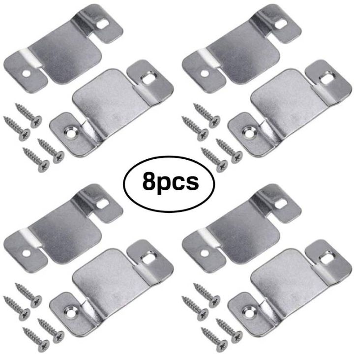 8pcs-stainless-steel-sectional-connector-furniture-interlock-bracket-with-screws-flush-mount-bracket-for-sofa-photo-frame-mirror