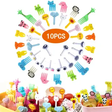 Cute Animal Food Picks Fruit Toothpicks for Kids, Fun Kids Food Picks for  Picky Eaters, 10PCS Reusable Toddler Food Pick, Kids Lunch Accessories for