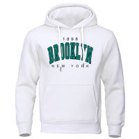 2023 NEW1898 Brooklyn New York พิมพ์ Mens Hoody ความคิดสร้างสรรค์ Crewneck เสื้อผ้าแฟชั่น Oversize เสื้อกันหนาว Fashio Crewneck Hoodie ชาย