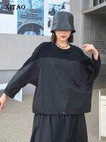 XITAO T-shirt Loose Fashion Women Casual Bat Wing Sleeve Top