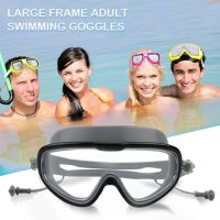 Anti-fog Swimming Goggles Professional Swimming Glasses with Earplugs Waterproof Pool Swim Eyewear for Adult Diving Snorkeling Goggles