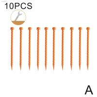 ✼๑ 10PCS Spiral Plastic Tent Stakes Windproof Tent Pegs Camping Screw Support Nails Peg Screw Shelter Outdoor Tools