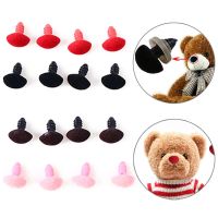 PENGY ตุ๊กตาเครื่องมือหัตถกรรม DIY 1214Mm ป้องกันจมูกสีชมพูสีแดงสีดำสีน้ำตาล DIY หมีของเล่น Flocking จมูกสามเหลี่ยมจมูกตุ๊กตาหมีจมูกจมูก