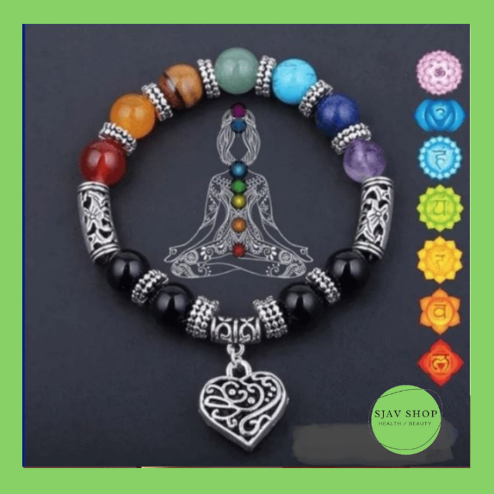 Chakra reiki healing heart on sale bracelet