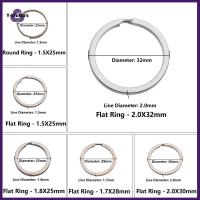 Y-MOTORS 10Pcs/Pack มีประโยชน์ เข็มกลัด ตัวเชื่อมต่อ ห่วงโซ่ สแตนเลส แยกพวงกุญแจ พวงกุญแจ