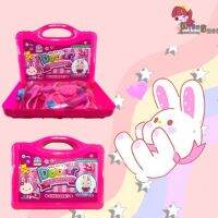 Play Set DoctorPink Rabbit ชุดกระเป๋าคุณหมอแบบพกพา กระเป๋าพยาบาล เครื่องมือแพทย์ ฟรี  ฟิกเกอร์"พิ้งค์แรบบิท"ในเซ็ท