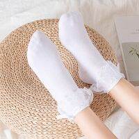 （A Beautiful） Lolita CuteSocks WomenFemale Kawaii Breathable Cotton Squ Short Socks