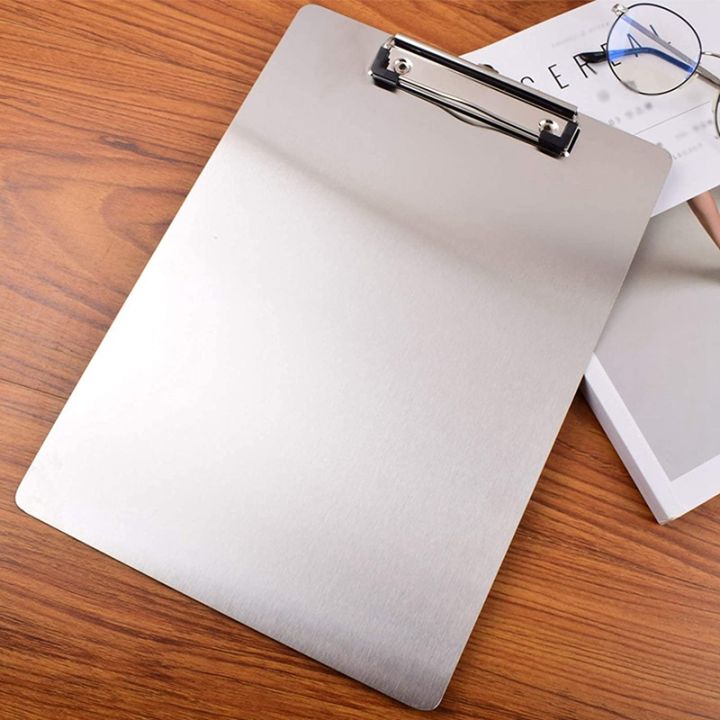 metal-clipboard-folder-a4-stainless-steel-clip-board-bill-storage-folder-writing-file-board-menu-splint-for-business