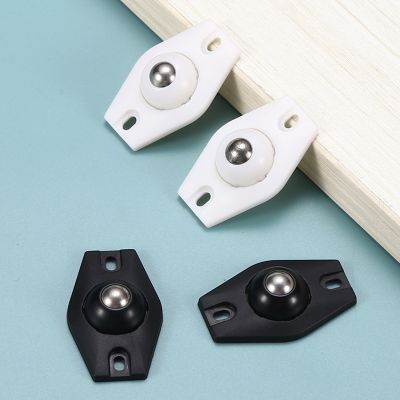 4pcs Wheels For Furniture Caster Stainless Steel Roller Self Adhesive Furniture Caster Home Strong Load-bearing Universal Wheel