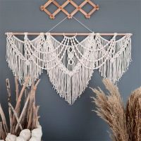 【hot】■  Large Macrame Wall Hanging Tapestry Handwoven Room Bedroom Background Decoration