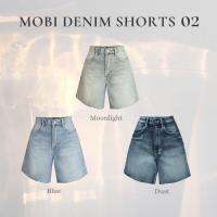 Merge Official - Mobi Denim Shorts02 (พร้อมส่ง) ยีนส์ขาสั้น ที่ไม่สั้น ทรง Bermuda Shorts