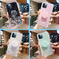 ❧▦ เคส Huawei Y9 Y6 Y5P Y5 P30 P20 Nova 3 4 7i Pro Prime Lite 2018 2020 Glitter Sequins Soft Case Cover Stand