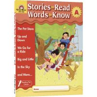 Evan Moore stories to read words to know level a California teaching assistant reading vocabulary series preschool 3-year-old childrens initial English workbook English original imported books