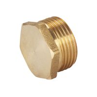 1/8" 1/4" 3/8" 1/2" 3/4" Male Thread Brass Pipe Hex Head Brass End Cap Plug Fitting Coupler Connector Adapter Copper Pipe Fittings Accessories