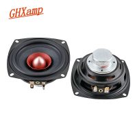 GHXAMP ชุดลำโพงฟูลเรนจ์สี่เหลี่ยม4นิ้ว105มม. 78Hz-19.8Hz DIY 4Ohm 25W HIFI โฮมเธียเตอร์ลำโพงกลางเบส2ชิ้น