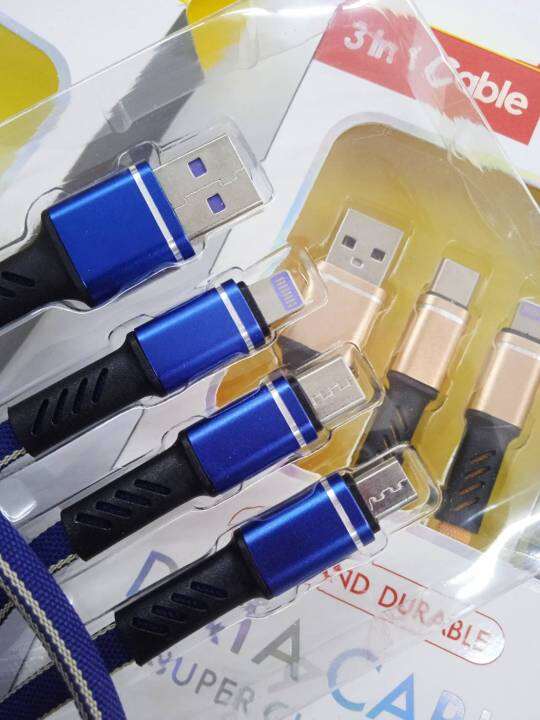 สายชาร์จมือถือ-3สาย-สายชาร์จแอนดรอย-สาย-micro-usb-ty-c-3in1-สายชาร์จมือถืออย่างดี-สายยาว-1-2-เมตร-สายถักสายหนา-ชาร์จเร็ว