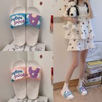 Sandals and slippers female Korean girl heart cute cartoon soft bottom non-slip student home indoor·凉拖鞋女韩国少女心可爱卡通软底防滑学生家用室内外拖鞋女