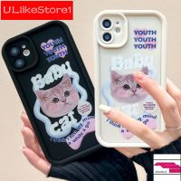 เคสสำหรับ Vivo Y36 5G Y35 Y16 Y02 Y02s Y22 Y22s Y15A Y15S Y21 Y21s Y20นิ่ม TPU Y20i Y12s Y17 Y15 Y12 Y20S วงกลมภาษาอังกฤษฝาครอบป้องกันแมววงกลมภาษาอังกฤษ