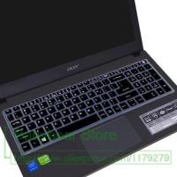 【✲High Quality✲】 youmaoh สำหรับ Acer Aspire E5-722g E5-573 573G 573T 532G G-557u E5-722 E5-574g E15-257 Tmp257g 15 17นิ้วคีย์บอร์ดฝาครอบซิลิโคนป้องกัน