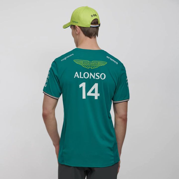 martin-2023แอสตัน-f1เสื้อยืดทีมนักแข่งรถชาวสเปน-fernando-alonso-14และเดินเขาเสื้อยืดขนาดใหญ่18ขายดี