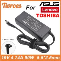 ร้อน✔ยา Charger Laptop 19V 4.74A 90W 5.5X2.5Mm สำหรับโตชิบา/อะแดปเตอร์ Lenovo A46C X43B A8J K52 U1 S5 W3 Z3โน๊ตบุ๊ค