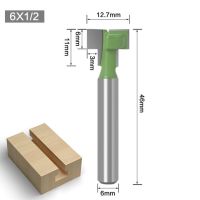 1ชิ้น1/4นิ้ว6มม. ก้าน T สล็อตเราเตอร์สลักเกลียวหกเหลี่ยมรูกุญแจหัวสว่านตัวงานไม้