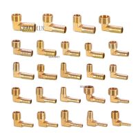 90 Elbow Brass Male Thread Fitting 1/8 quot; 1/4 quot; 3/8 quot; 1/2 quot; 3/4 quot; x Barb Hose Tail End Connector For Air Fuel Pipe Fitting Adapter