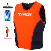 Adult Lifejacket Professional Neoprene Swimming Buoyancy Vest Portable Water Sports Kayak Surfing Fishing Safety Lifejacket 2023  Life Jackets