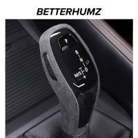 Alcantara Wrap Car Gear Shift Knob ABS Cover Trim For BMW X1 F48 F49 F52 2020 Interior Accessories LHD RHD Decorative Sticker