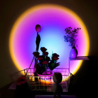 Led Mini Sunset Light, Photo Rainbow Robot Projection Atmosphere Night Light Touch Control Charging Type, Table Decoration Lamp