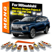 MDNG Canbus โคมไฟในร่มสำหรับ Mitsubishi Montero Sho Pajero 4 V93 V97 V98 2007-2020รถอุปกรณ์เสริม LED ภายใน Light Kit