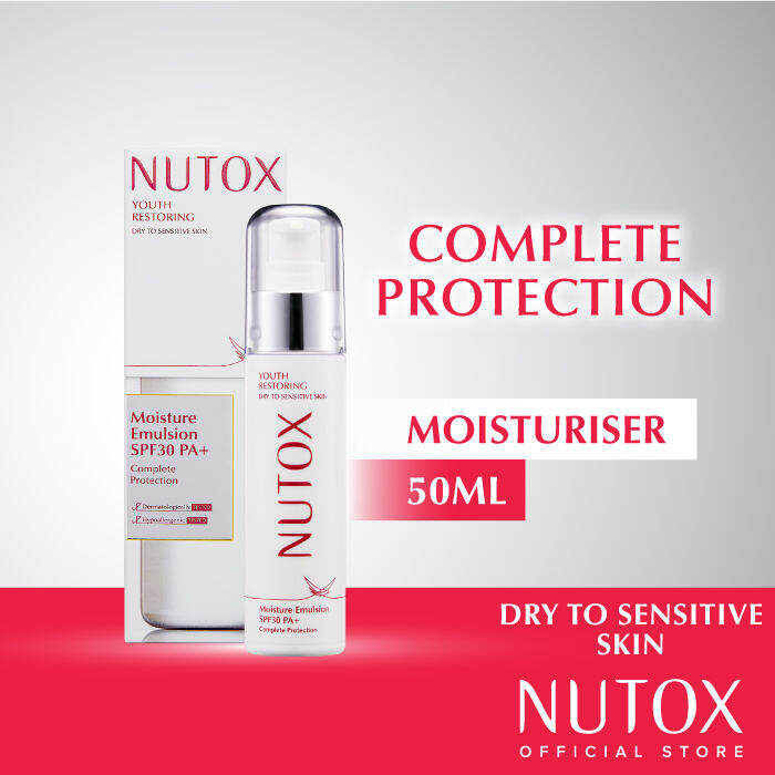 [NEW & IMPROVED] Nutox Youth Restoring Moisture Emulsion SPF30 PA++ 50ml (Sensitive Skin)