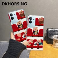 DKHORSING เคสโทรศัพท์แบบใสใหม่สำหรับ VIVO V29 V27 V27Pro V27E V25E V25 Pro V21 V23E V23 V21E หมีน่ารักปลอกซิลิโคนรูปการ์ตูน VIVOV29 5G เคสกันกระแทก Vivo V27 5G